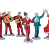 Lemax Spooky Town Figurines<Lemax 52309 - Fiesta De Los Muertos, Set Of 6 - Spooky Town Figurines