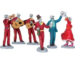 Lemax Spooky Town Figurines<Lemax 52309 - Fiesta De Los Muertos, Set Of 6 - Spooky Town Figurines