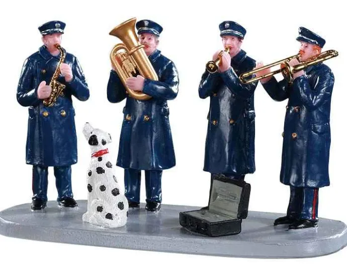 Lemax Table Pieces<Lemax 93421 - Firehouse Band - Table Pieces