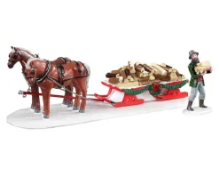 Lemax Table Pieces<Lemax 13559 - Firewood Delivery, Set Of 2 - Table Pieces