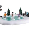 Lemax Table Pieces<Lemax 24951 - Frosty Goes Ice Skating, Battery-Operated (4.5-Volt) - Christmas Village Table Pieces