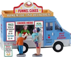 Lemax Table Pieces<Lemax 93420 - Funnel Cakes Food Truck, Set Of 4 - Table Pieces