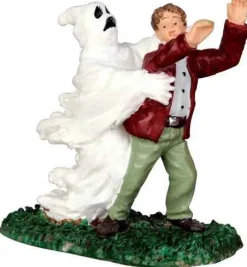 Lemax Spooky Town Figurines<Lemax 42206 - Ghost Grasps Victim - Spooky Town Halloween Village Figurines