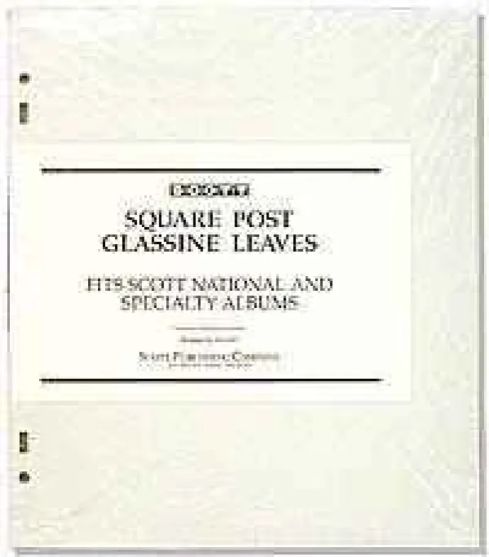 Stamp Supplies<Scott Glassine Interleaving 3-Ring/2-Post Specialty/National (Pack Of 100)