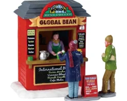 Lemax Table Pieces<Lemax 93439 - Global Bean Coffee Kiosk - Table Pieces