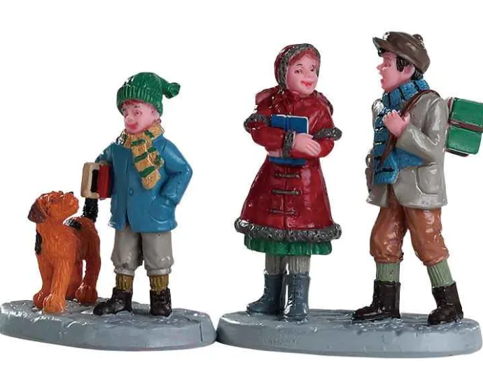 Lemax Figurines<Lemax 82595 - Going To School, Set Of 2 - Figurines
