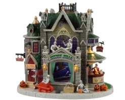 Lemax Spooky Town Houses<Lemax 35002 - Gothic Hills Funeral Parlor, Battery-Operated (4.5-Volt) - Spooky Town Houses