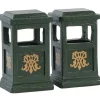 Lemax Misc. Accessories<Lemax 84386 - Green Trash Can, Set Of 2 - Misc. Accessories