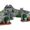 Lemax Spooky Town Accessories<Lemax 83350 - Grey Gargoyle Gardens, Set Of 6 - Spooky Town Accessories