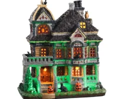 Lemax Spooky Town Houses<Lemax 05609 - Grimsbury Haunted House, With 4.5-Volt Adaptor (Aa) - Spooky Town Houses