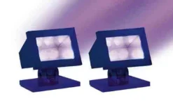 Lemax Spooky Town Accessories<Lemax 34974 - Halloween Purple Light, Set Of 2, Battery-Operated - Spooky Town Halloween Village Accessories