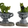 Lemax Spooky Town Accessories<Lemax 04714 - Haunted Topiary, Set Of 2 - Spooky Town Accessories