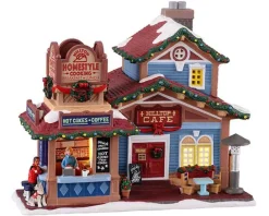 Lemax Caddington Village<Lemax 15799 - Hilltop Cafe - Caddington Village Christmas Houses & Buildings