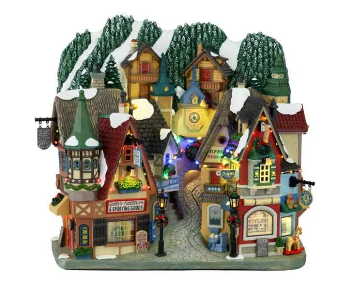 Lemax Facades<Lemax 15738 - Hinterland Holiday, Battery-Operated (4.5V) - Facades