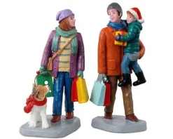 Lemax Figurines<Lemax 12016 - Holiday Shoppers, Set Of 2 - Figurines
