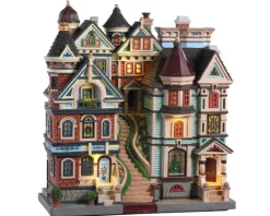 Lemax Facades<Lemax 05617 - Houses On A Hill, Battery-Operated (4.5-Volt) - Facades