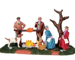 Lemax Table Pieces<Lemax 54934 - Hunting Party Roast, Battery-Operated (4.5V) - Christmas Village Table Pieces