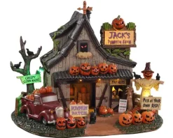 Lemax Spooky Town Accessories<Lemax 04716 - Jack's Pumpkin Farm, Battery-Operated (4.5V) - Spooky Town Accessories