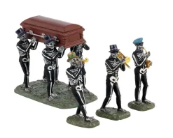 Lemax Spooky Town Accessories<Lemax 13554 - Jazz Funeral, Set Of 4 - Spooky Town Accessories