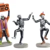 Lemax Spooky Town Figurines<Lemax 12044 - Jitterbones Dance Party, Set Of 3 - Spooky Town Halloween Village Figurines