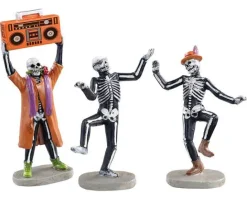 Lemax Spooky Town Figurines<Lemax 12044 - Jitterbones Dance Party, Set Of 3 - Spooky Town Halloween Village Figurines