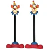 Lemax Spooky Town Accessories<Lemax 64056 - Killer Clown Lamp Post, Set Of 2, Battery-Operated (4.5 Volts) - Spooky Town Accessories
