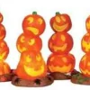 Lemax Spooky Town Accessories<Lemax 34623 - Light Up Pumpkin Stack, Set Of 4, Battery-Operated (4.5V) - Spooky Town Halloween Village Accessories