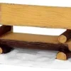 Lemax Misc. Accessories<Lemax 34617 - Log Bench - Christmas Village Misc. Accessories