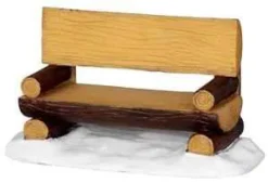 Lemax Misc. Accessories<Lemax 34617 - Log Bench - Christmas Village Misc. Accessories