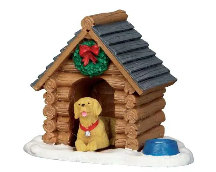 Lemax Misc. Accessories<Lemax 54943 - Log Cabin Dog House - Misc. Accessories