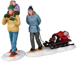 Lemax Figurines<Lemax 22148 - Long Day Snowshoeing, Set Of 2 - Christmas Village Figurines