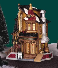 Lemax Caddington Village<Lemax 45052 - Lucy's Chocolate Shop - Caddington Village Christmas Houses & Buildings