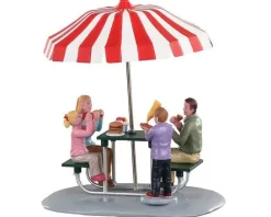 Lemax Table Pieces<Lemax 93432 - Lunch At The Park - Table Pieces