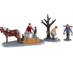 Lemax Table Pieces<Lemax 03523 - Maple Syrup Season, Set Of 3 - Table Pieces