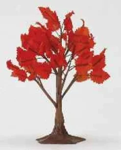 Lemax Trees<Lemax 44146 - Maple Tree, Medium 873 - Christmas Village Trees
