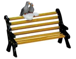Lemax Misc. Accessories<Lemax 74626 - Metal Bench - Christmas Village Misc. Accessories