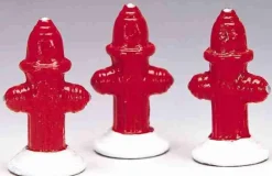 Lemax Misc. Accessories<Lemax 34971 - Metal Fire Hydrant, Set Of 3 - Christmas Village Misc. Accessories