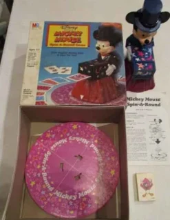 Vintage Board Games<Vintage Board Games Mickey Mouse Spin-A-Round Game - Milton Bradley