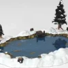 Lemax Landscape<Lemax 94387 - Mill Pond, Set Of 6 - Christmas Village Landscape Items