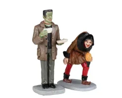 Lemax Spooky Town Figurines<Lemax 22106 - Monster Coffee Break, Set Of 2 - Spooky Town Halloween Village Figurines