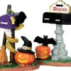 Lemax Spooky Town Accessories<Lemax 44740 - Monster Mailboxes, Set Of 2 - Spooky Town Halloween Village Accessories
