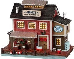Lemax Plymouth Corners<Lemax 25910 - Moore's Fish Packing Co. - Plymouth Corners Christmas Village Houses & Buildings