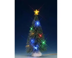 Lemax Trees<Lemax 74268 - Multi Light Spruce, Medium, Battery-Operated (4.5V) - Trees