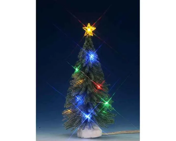 Lemax Trees<Lemax 74268 - Multi Light Spruce, Medium, Battery-Operated (4.5V) - Trees