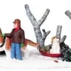 Lemax Table Pieces<Lemax 93761 - Mush! - Christmas Village Table Pieces