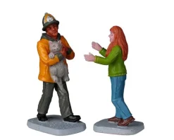 Lemax Figurines<Lemax 22120 - My Hero!, Set Of 2 - Christmas Village Figurines