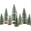Lemax Trees<Lemax 84358 - Needle Pine Trees, Set Of 10 - Trees