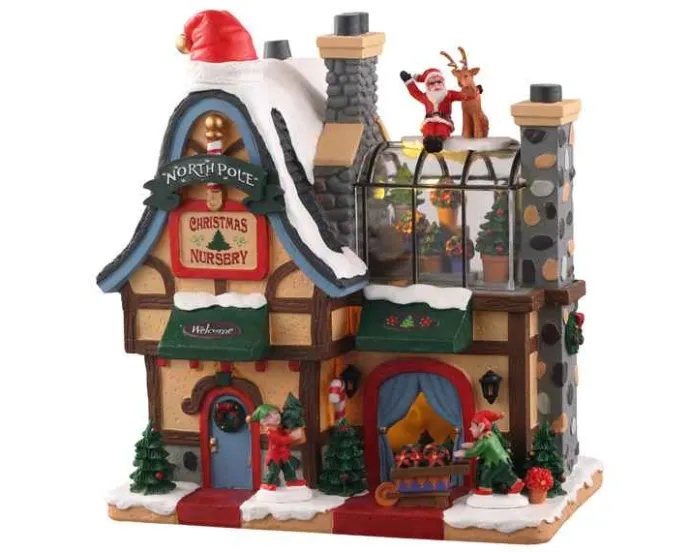Lemax Santa's Wonderland<Lemax 05677 - North Pole Nursery, Battery-Operated (4.5V) - Santa's Wonderland