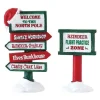 Lemax Santa's Wonderland<Lemax 74325 - North Pole Signs, Set Of 2 - Misc. Accessories