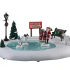 Lemax Table Pieces<Lemax 14837 - North Pole Skating Rink, Battery-Operated (4.5V) - Table Pieces